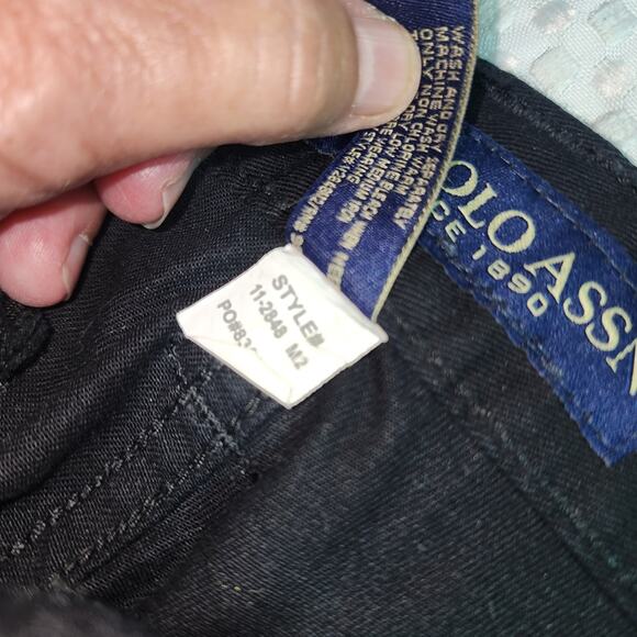 US POLO ASSOC EUC MENS SIZE 38W CARGO BLACK BELTED SHORTS - Picture 6 of 10